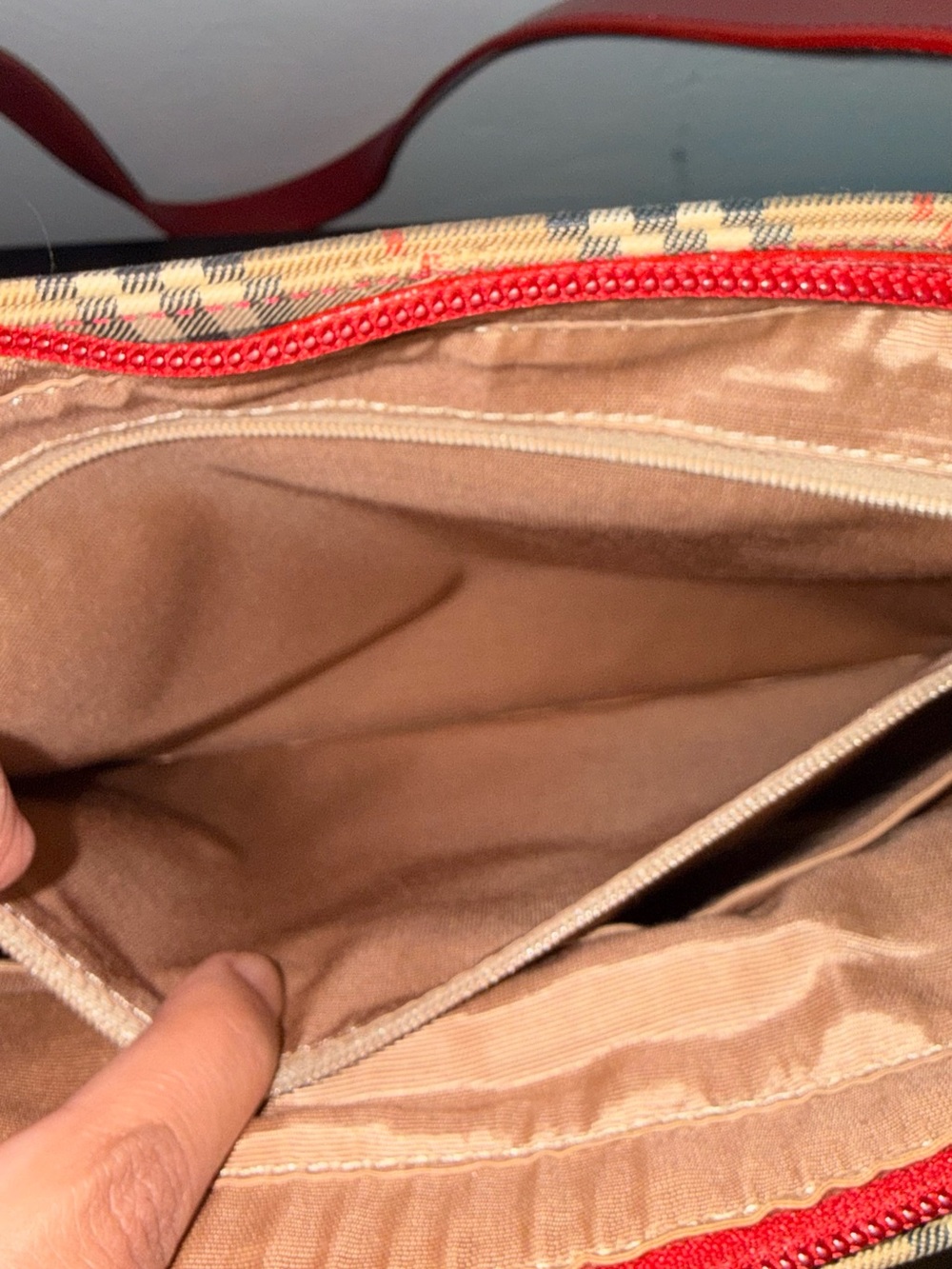Burberrys Nova Check Tote Bag Canvas Beige Gold with Certificate of Authenticity - Picture 7 of 12
